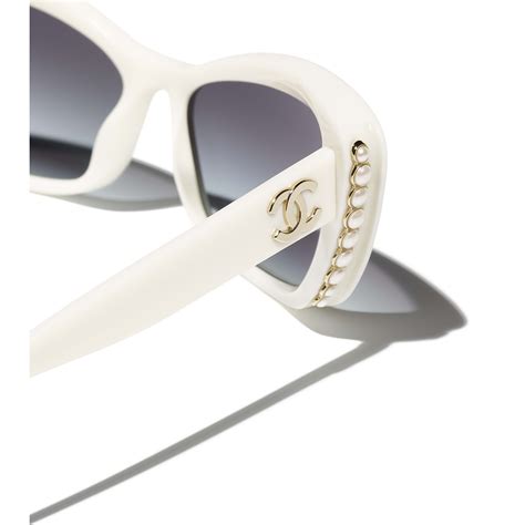 chanel shades big white|Eyewear .